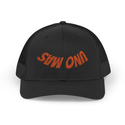 Uno Más Upside-Down Embroidered Trucker Hat
